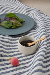 Salt and Pepper Bowls with Wooden Spoons
